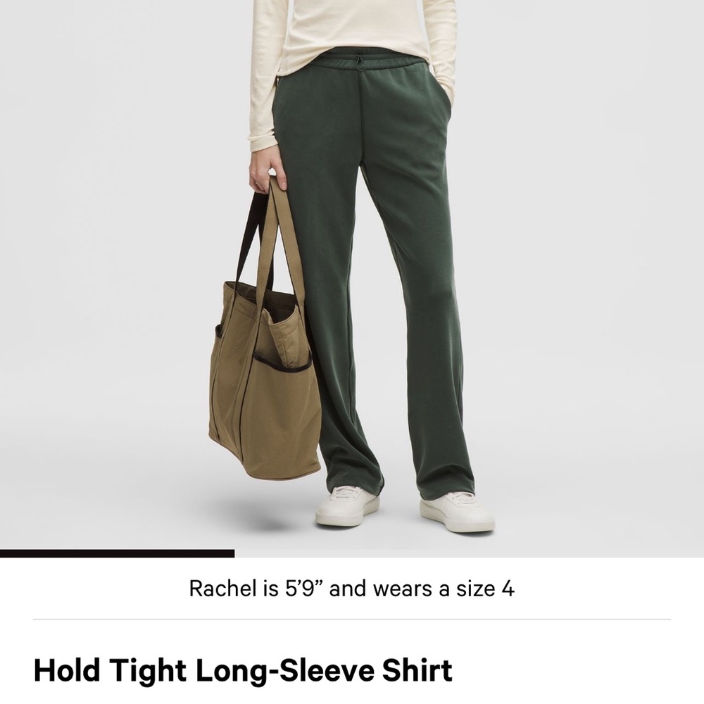 Lululemon Athletica Hold Tight Long Sleeve Top - LTIV Size 8 - Picture 10 of 10